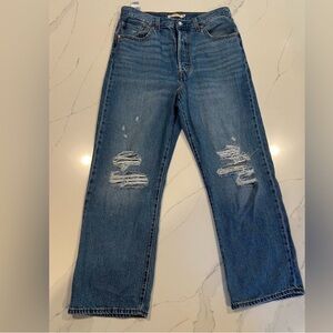 Levi’s Ribcage Straight Ankle Jeans